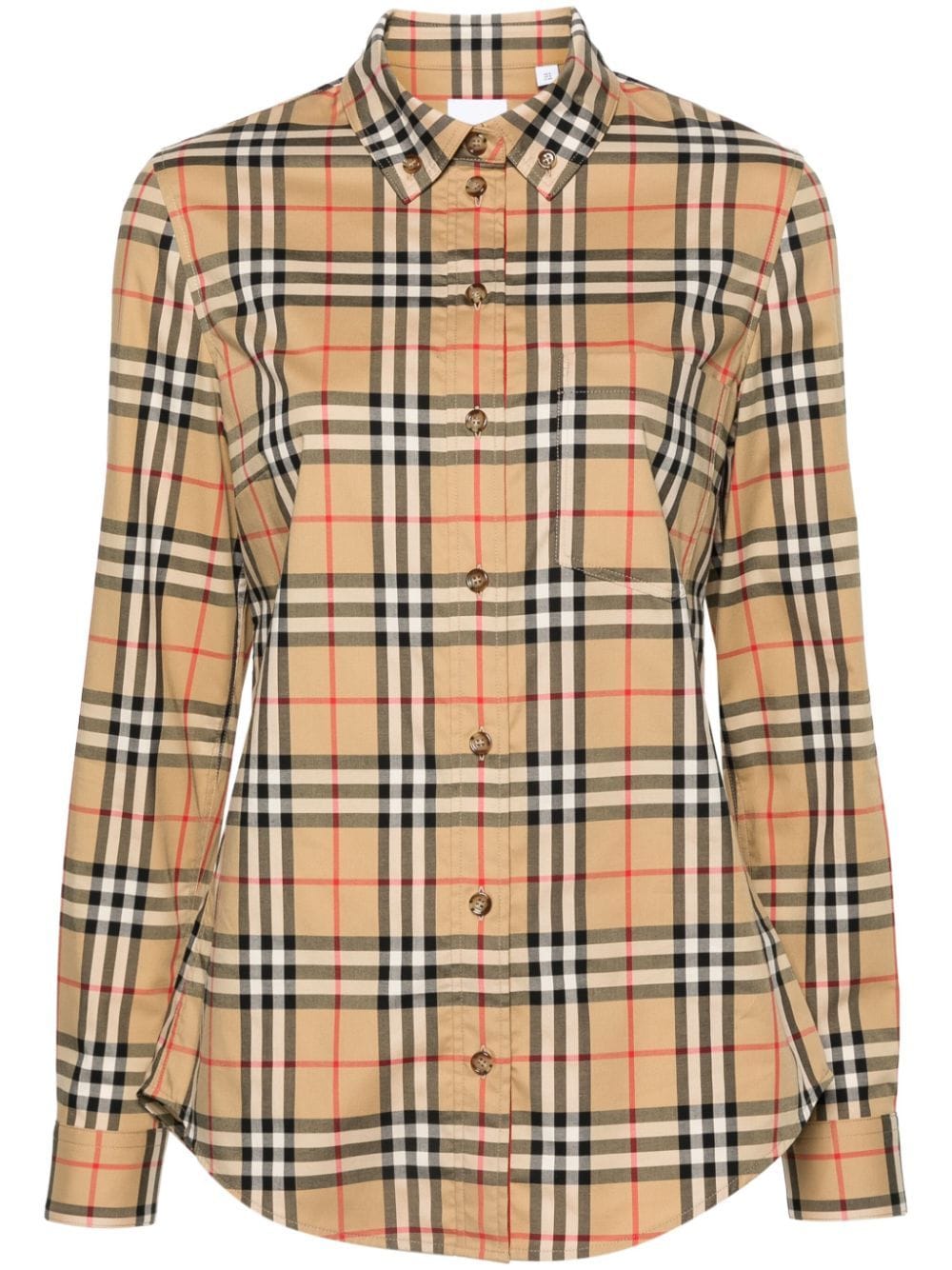 Burberry House-check-pattern Shirt In Neutrals