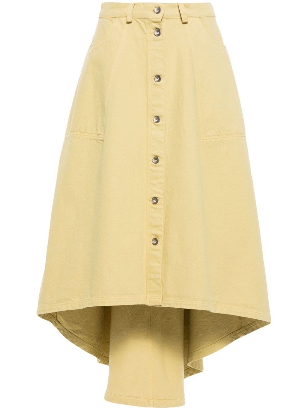 Henrik Vibskov Regain Denim Mini Skirt In Yellow