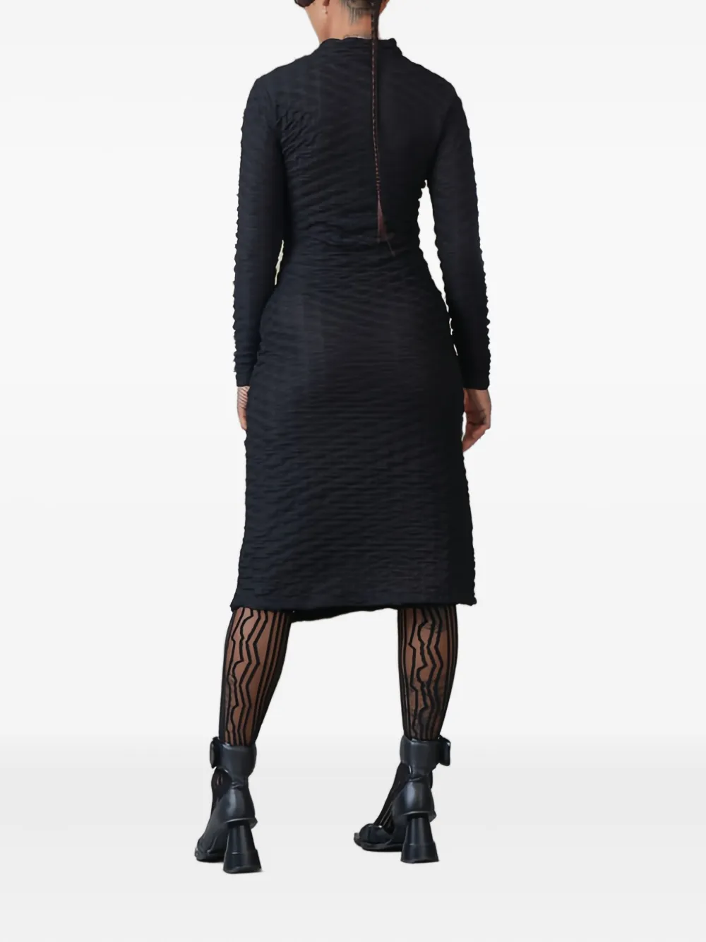 Henrik Vibskov Bubble midi-jurk Zwart