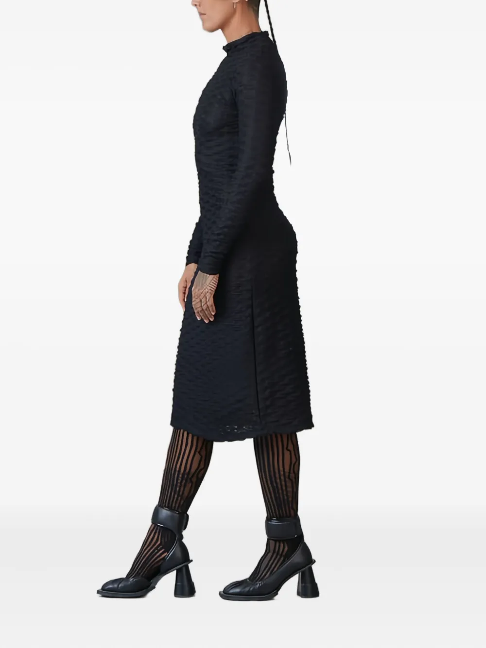 Henrik Vibskov Bubble midi-jurk Zwart