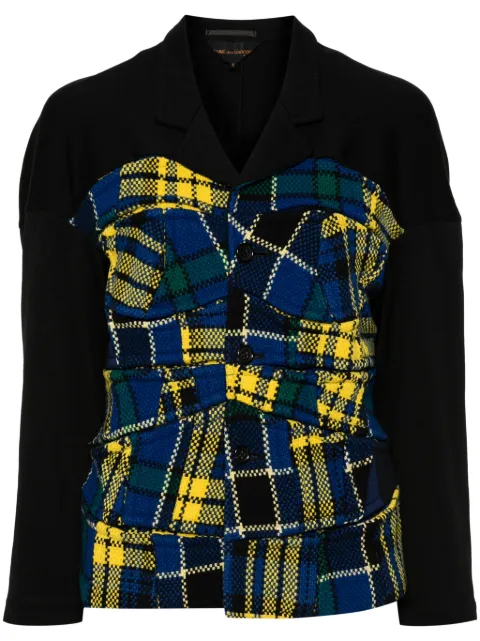 Comme Des Garçons Pre-Owned 1999 tartan-pattern patchwork jacket