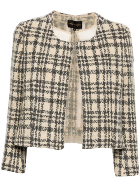 Comme Des Garcons 1997 check-pattern tweed jacket Women