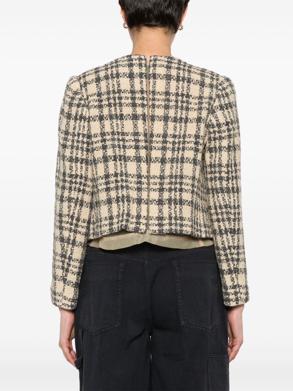 Comme Des Garcons 1997 check-pattern tweed jacket Women