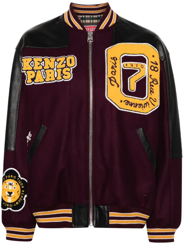 Kenzo Giacca Con Applicazione Tiger Academy Viola FARFETCH IT