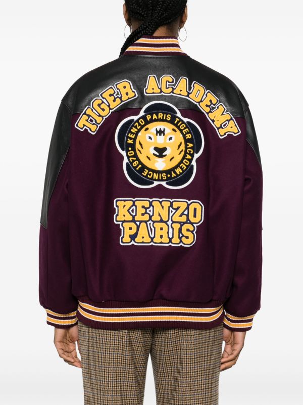Kenzo Tiger Academy-appliqué Varsity Jacket - Farfetch
