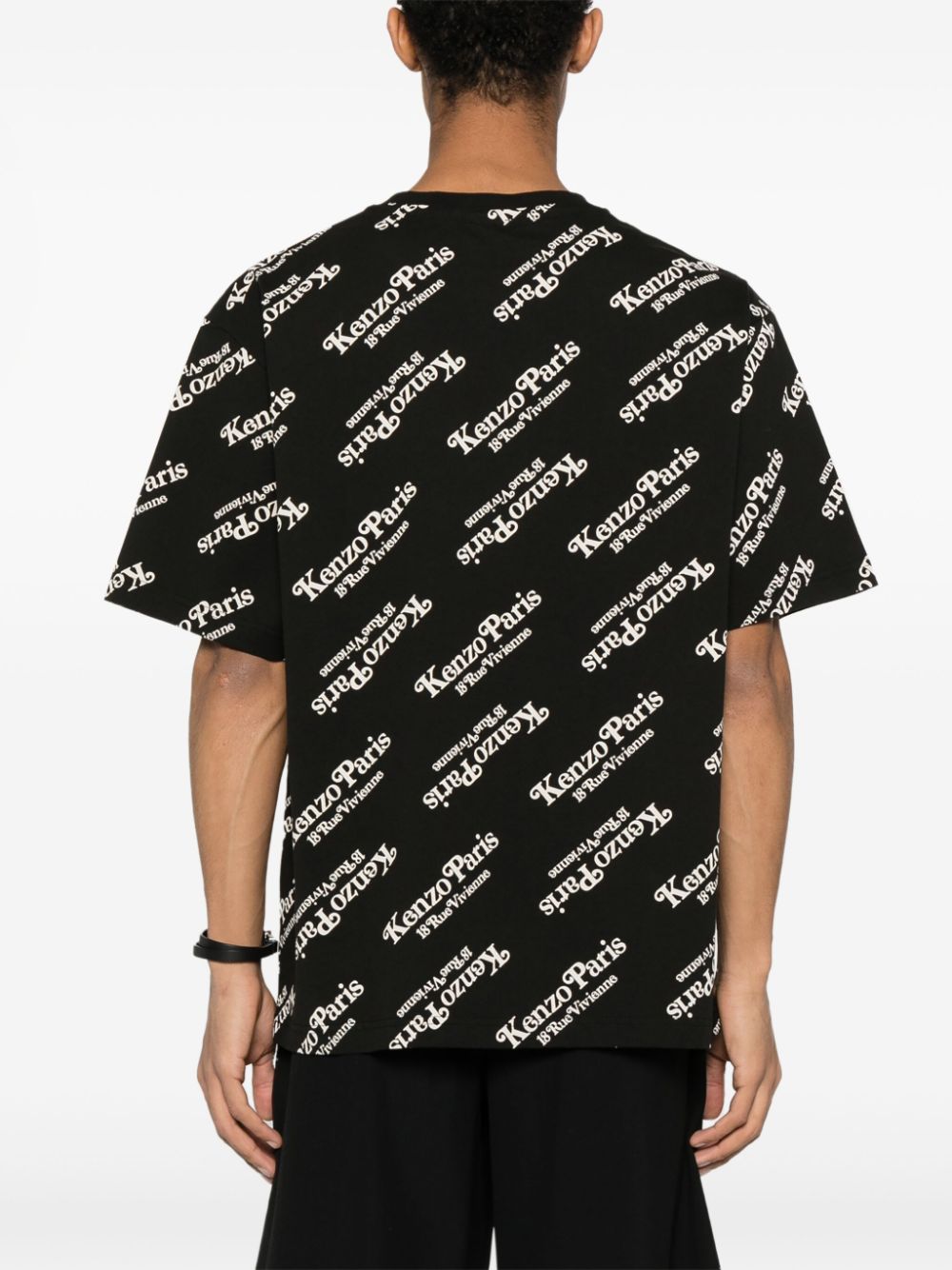 Shop Kenzo X Verdy Logo-print T-shirt In Schwarz