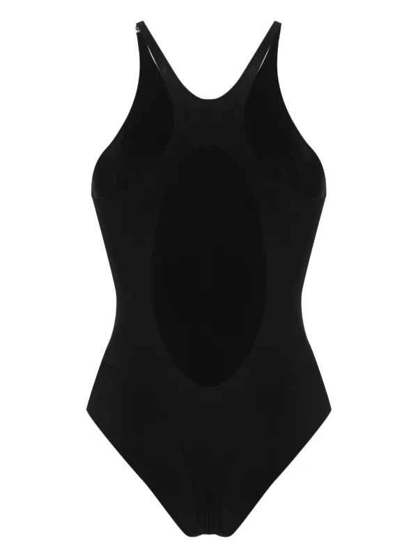 水着・ラッシュガード  Mugler swimwear Mugler corset-style Swimsuit | Black | FARFETCH