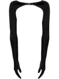 Mugler cut-out bolero gloves - Black