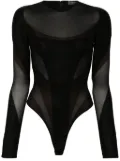 Mugler long-sleeve body - Black