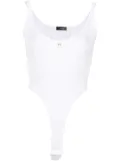Mugler knitted corset bodysuit - White