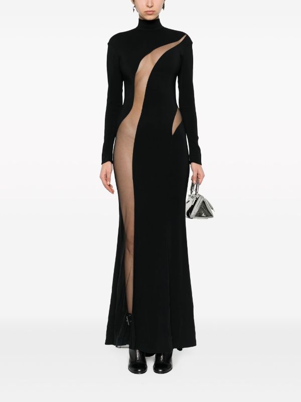 Mugler mesh discount dress