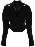 Mugler Spiral Illusion jacket - Black