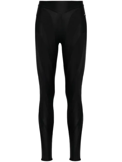 Legging Spiral à empiècements - Mugler - Modalova