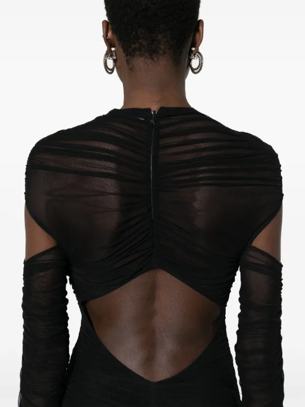 【関税込み】Mugler ブラック Zipped Sleeves フーディ Mugler Zipped Sculpted Sleeves Jacket | Black | FARFETCH AU