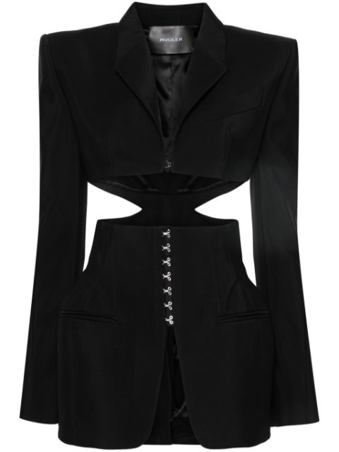 Mugler cut-out detailing blazer