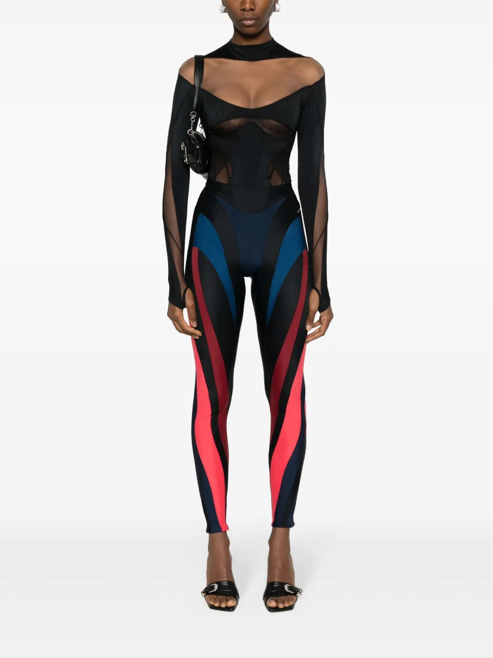 Mugler body de malla con paneles | Playeras y jerséis | Image 2