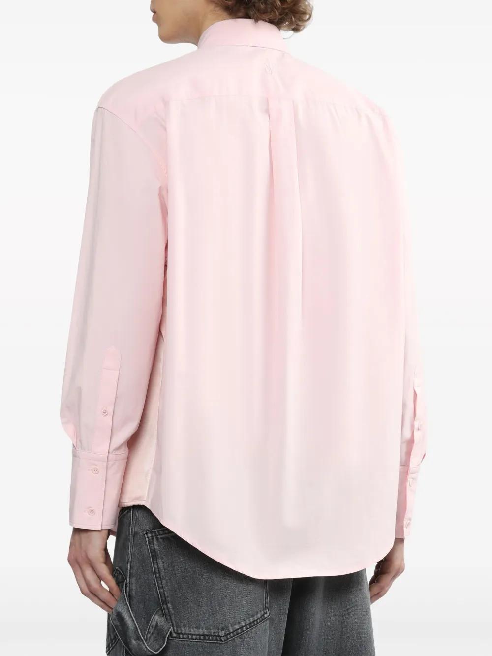 Shop Jw Anderson Classic-collar Cotton Shirt In Pink