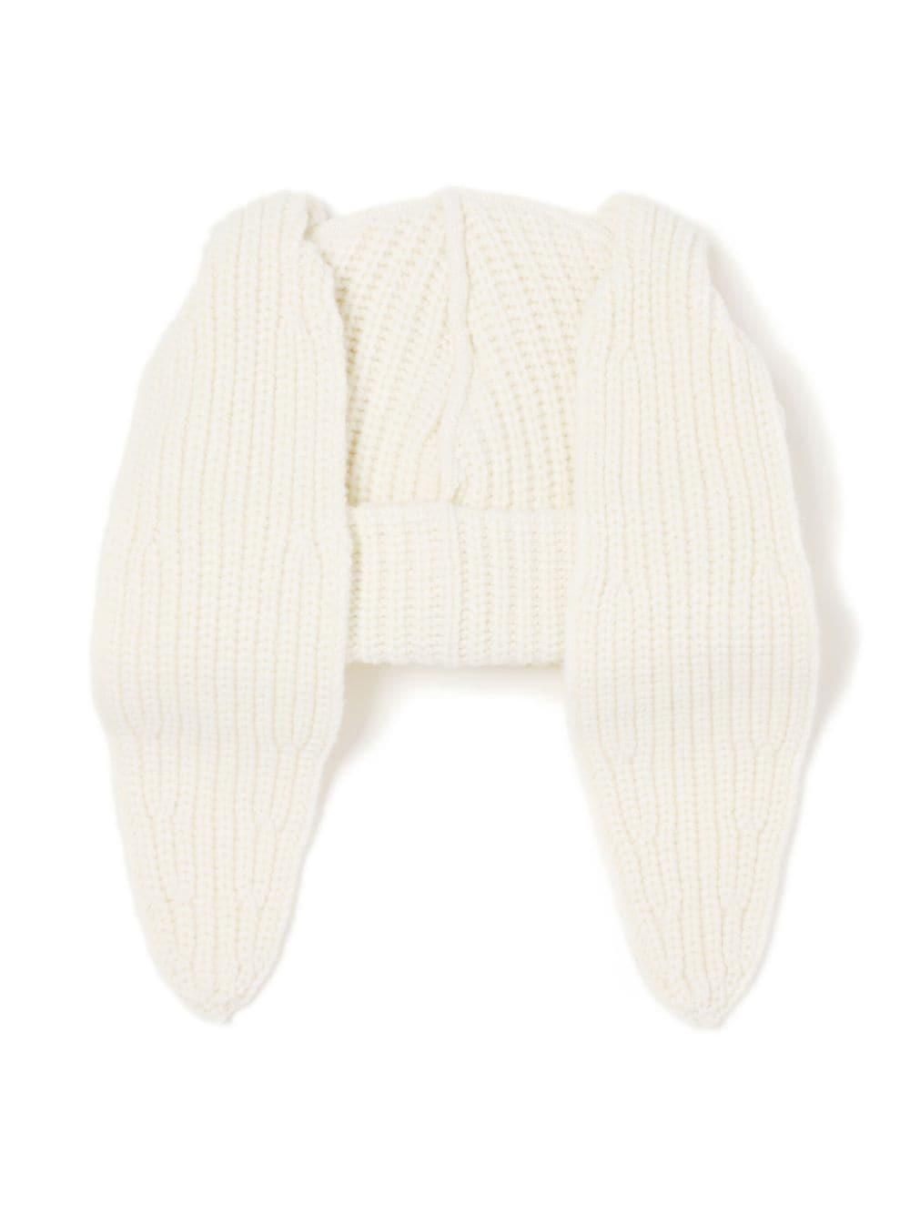 Shop Charles Jeffrey Loverboy Logo-patch Chunky-knit Beanie In 白色
