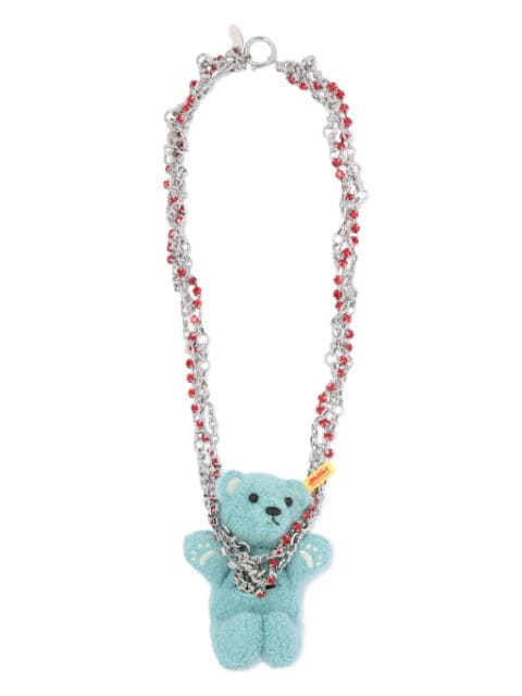 Doublet Stuffed Bear chain necklace