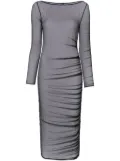 Maison Close Nuit Fauve rufled dress - Black
