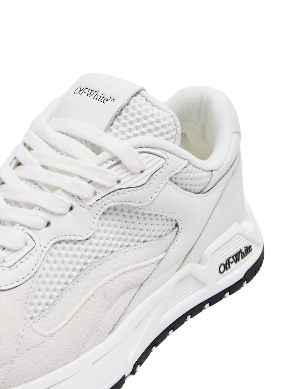 Shop Off-white Kick Off Leather Sneakers In White