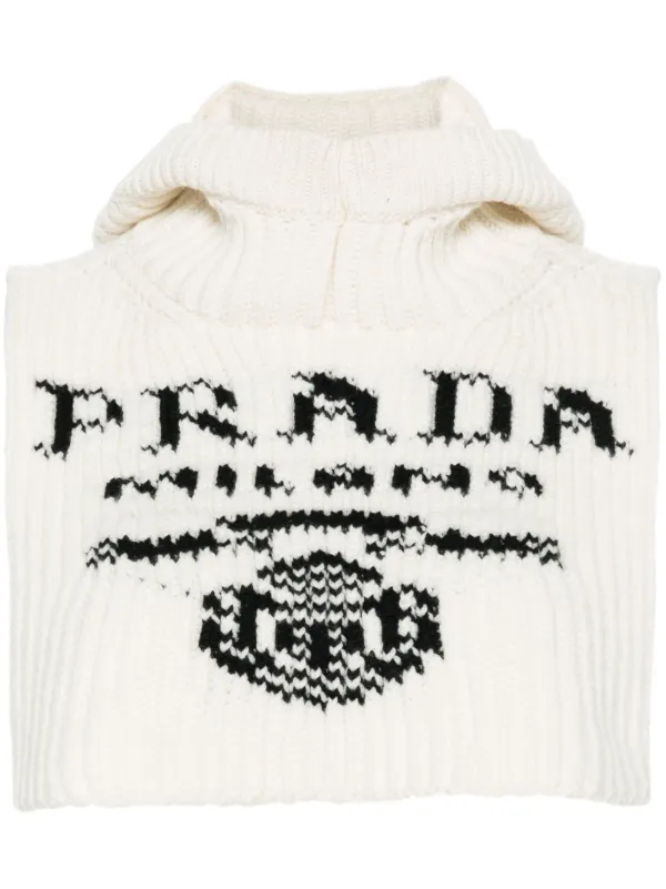 【PRADA】cashmere intarsia knit logo neckwarmer【新品同様】 23559386_53526845_600.jpg