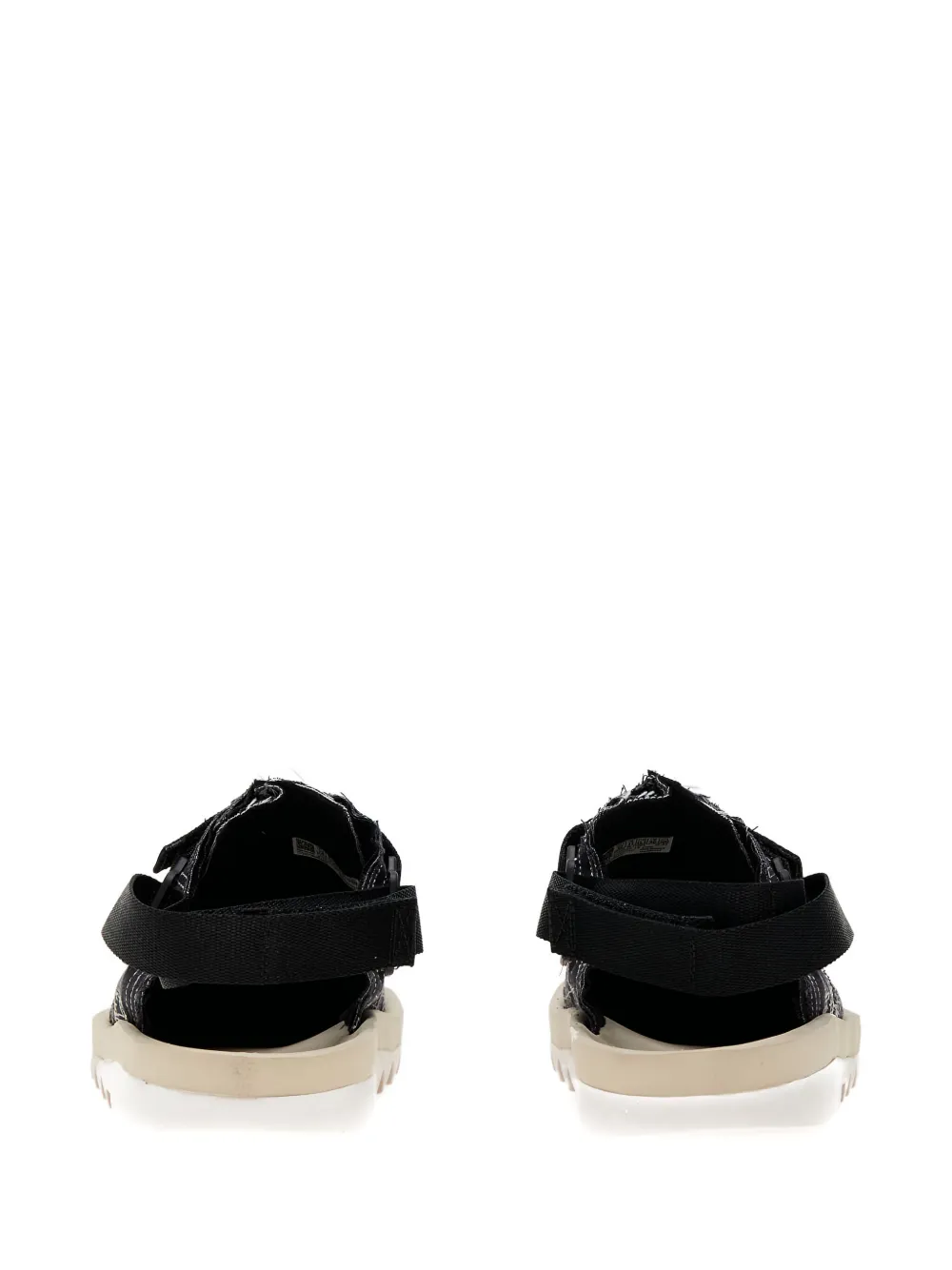 Reebok graphic-print strap slippers Black