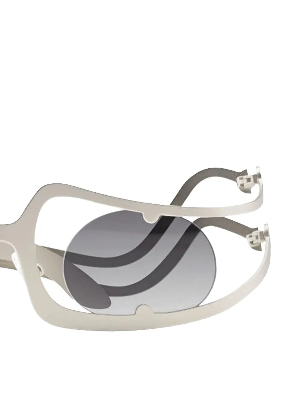 Henrik Vibskov Robyn geometric-frame sunglasses - Wit