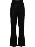 Henrik Vibskov Bubble Wrap high-waist bootcut trousers - Black