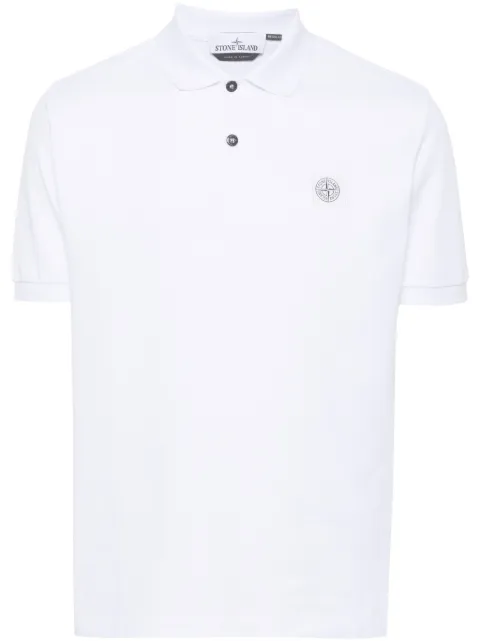 Stone Island Compass-appliqué polo shirt