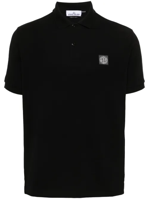 Chemise en coton à patch logo - Stone Island - Modalova