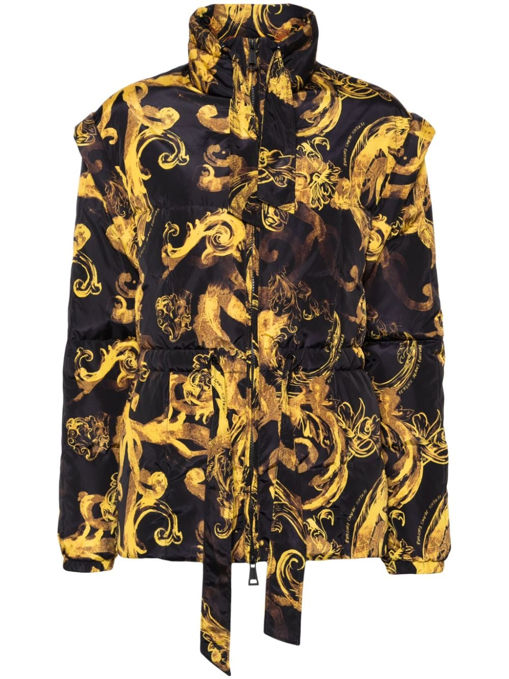 Versace Jeans Couture Barocco-print down jacket - Nero