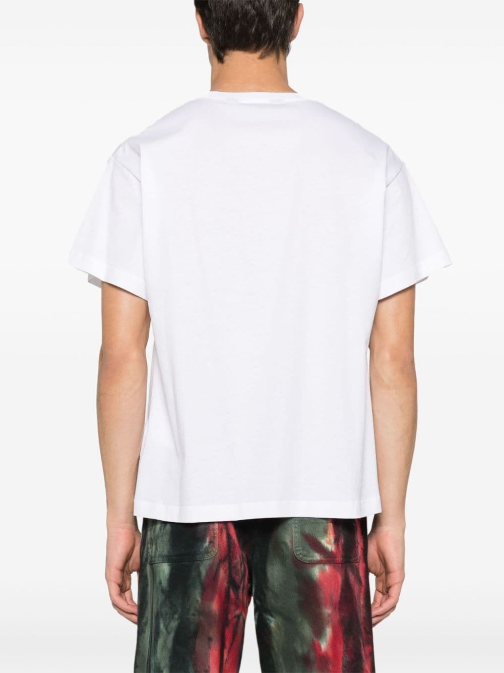 Shop Just Cavalli Logo-patch Cotton T-shirt In White