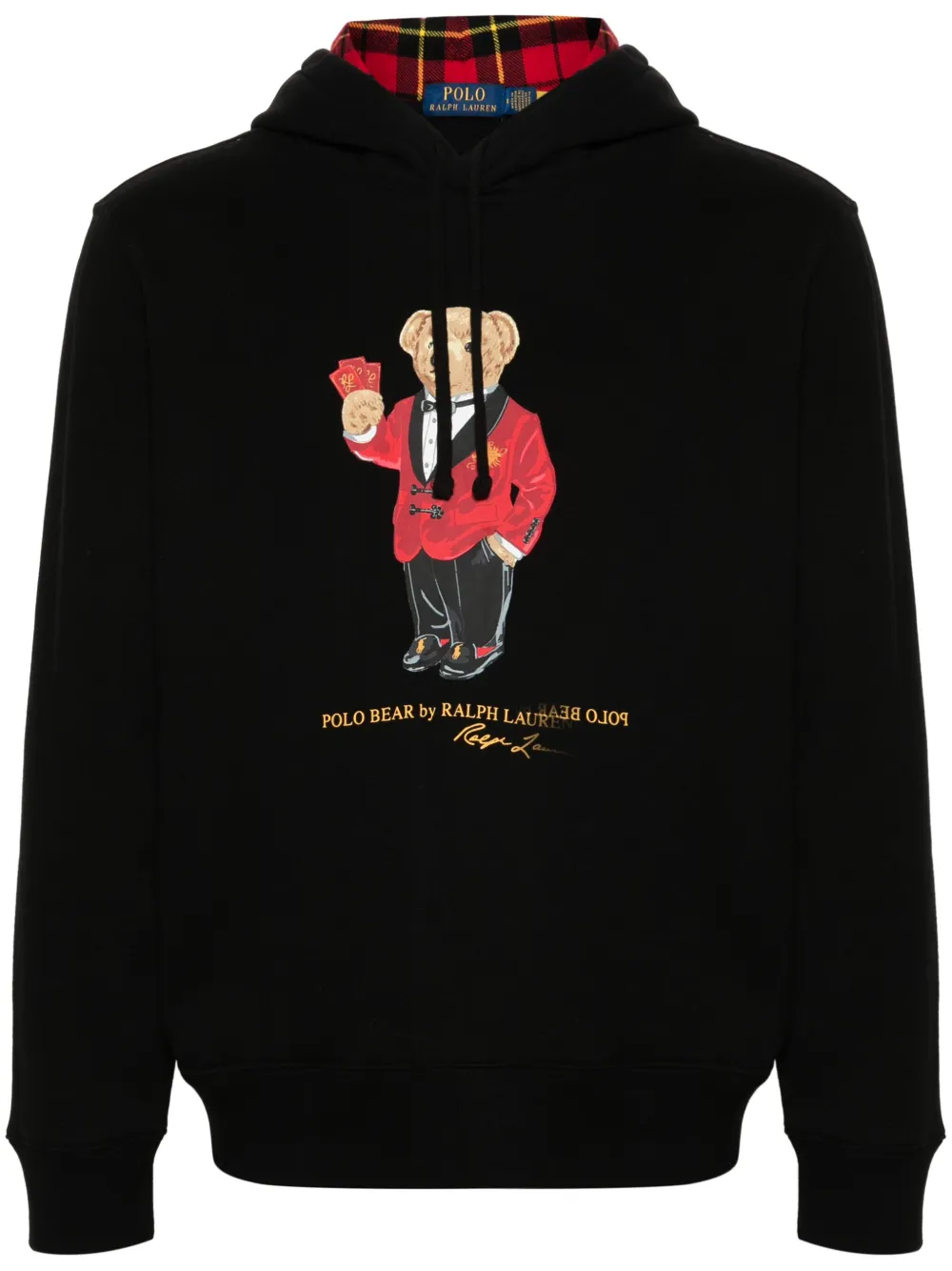 Lunar new year online polo bear fleece hoodie