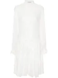 Ermanno Scervino floral-embroidery mini dress - White