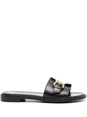 Ferragamo ヴァラリボン サンダル | ブラック | FARFETCH JP