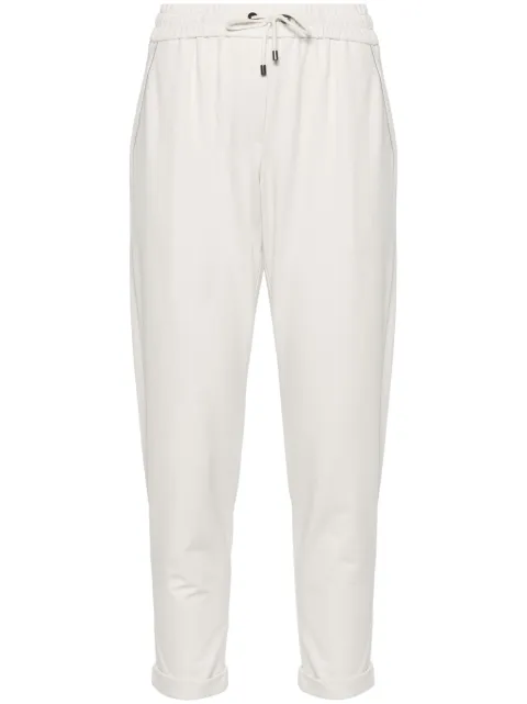 Brunello Cucinelli pantalones con cordones en la pretina