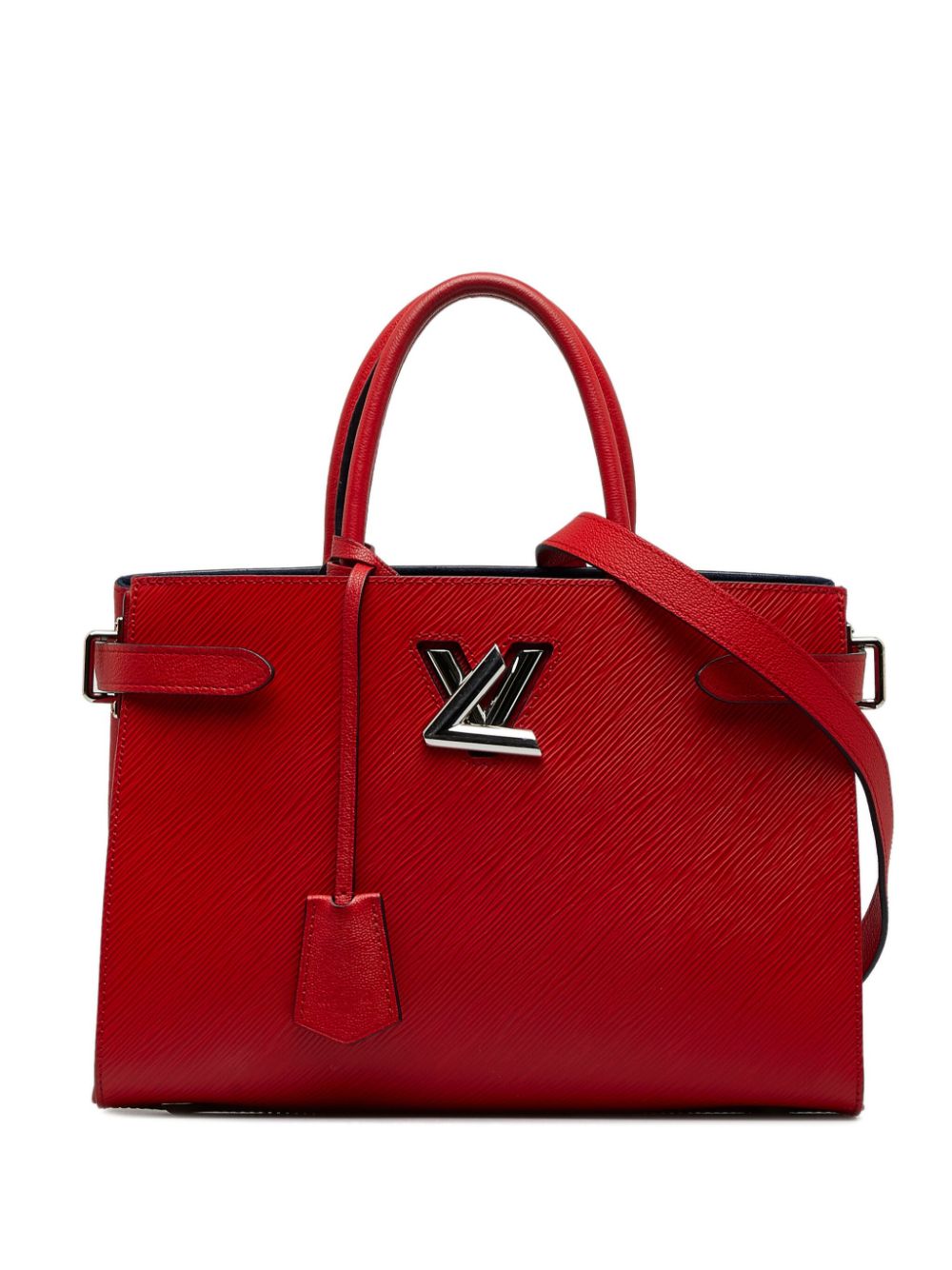 Pre-owned Louis Vuitton 2017  Twist Leather Tote Bag In Red