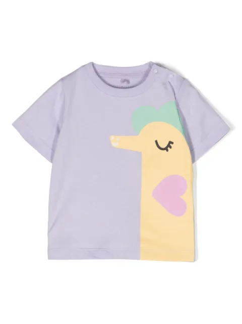 Stella McCartney Kids illustration-print cotton T-shirt