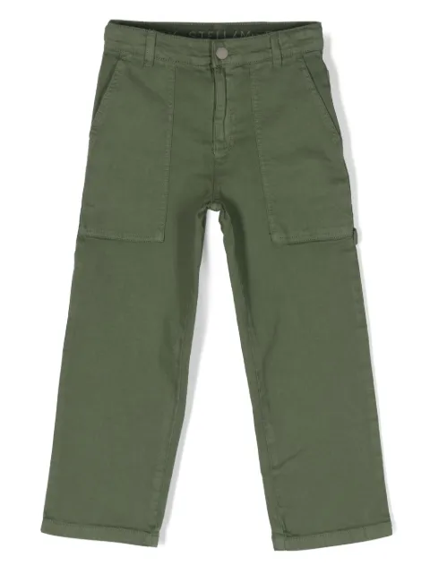 Stella McCartney Kids mid-rise straight-leg trousers