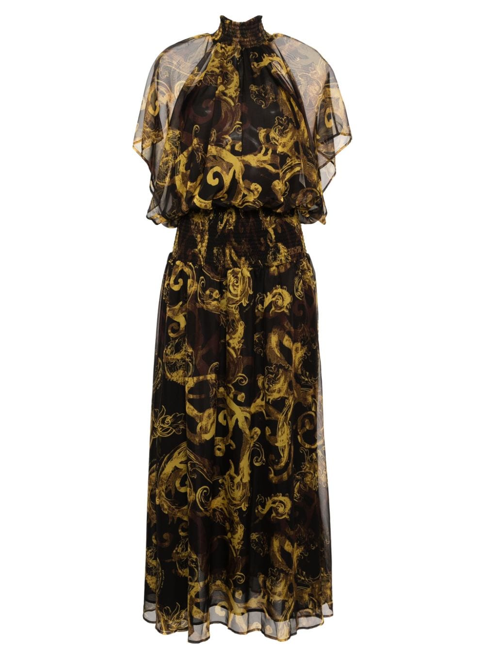 Image 1 of Versace Jeans Couture Watercolour Couture-print maxi dress