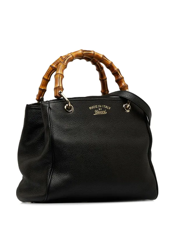 Gucci Pre Owned 2010 2015 Small Bamboo Shopper Tote Bag Farfetch