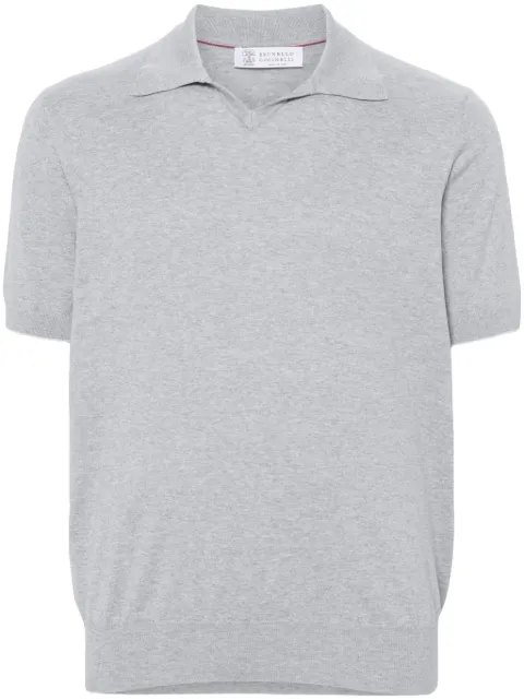 Brunello Cucinelli fine-knit polo shirt