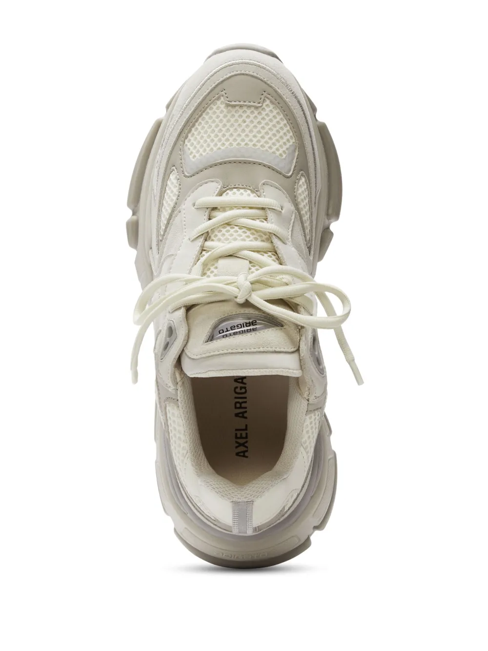 Shop Axel Arigato Sphere Panelled Lace-up Trainers In Neutrals