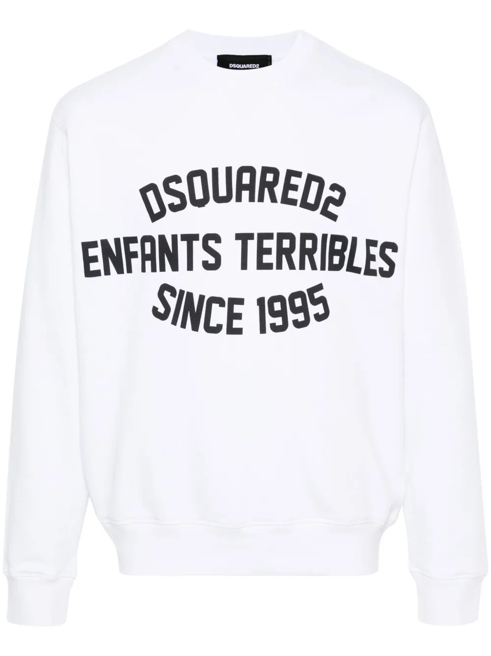 Dsquared2 Cotton Sweatshirt In White