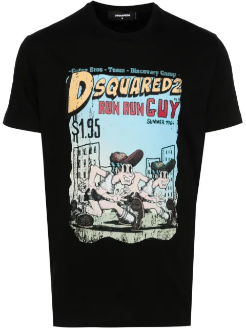 DSQUARED2 graphic-print cotton T-shirt