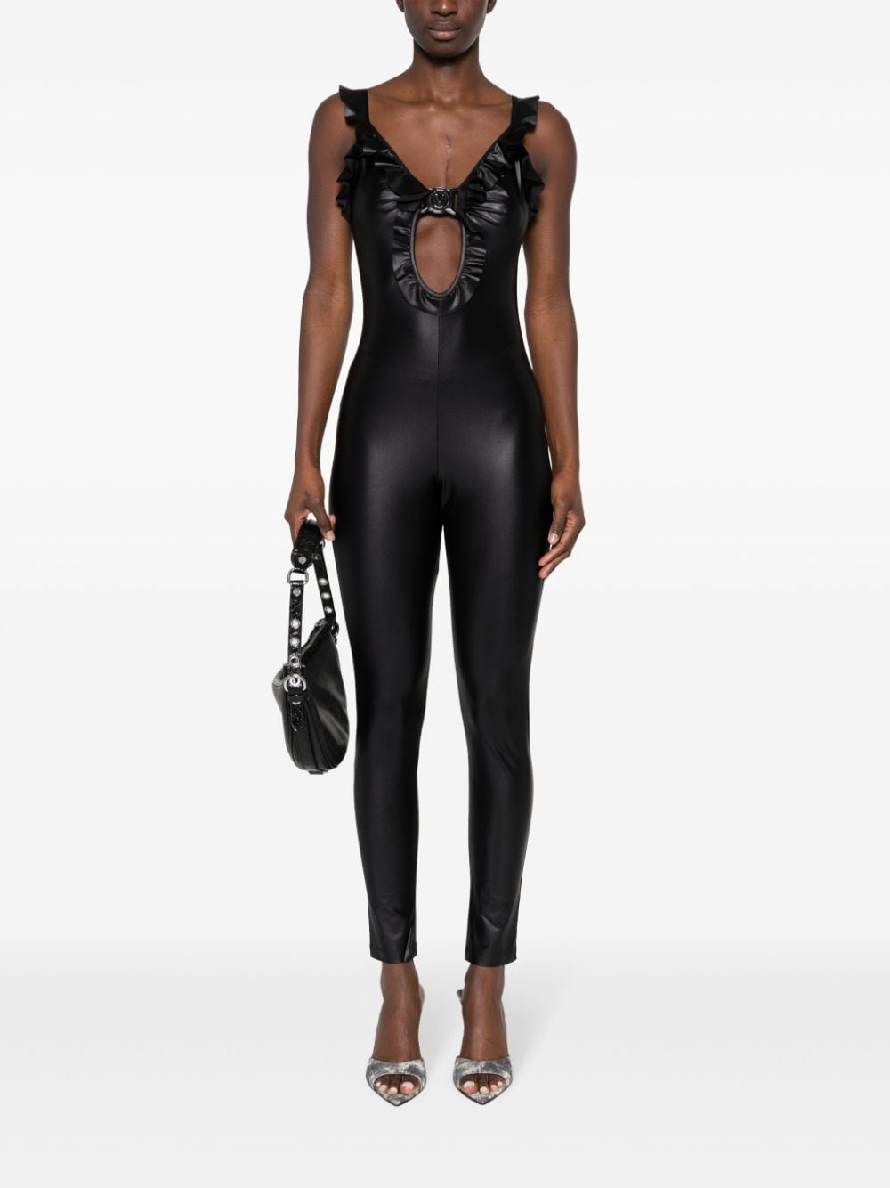 Versace Jeans Couture Jumpsuit met uitgesneden details Zwart