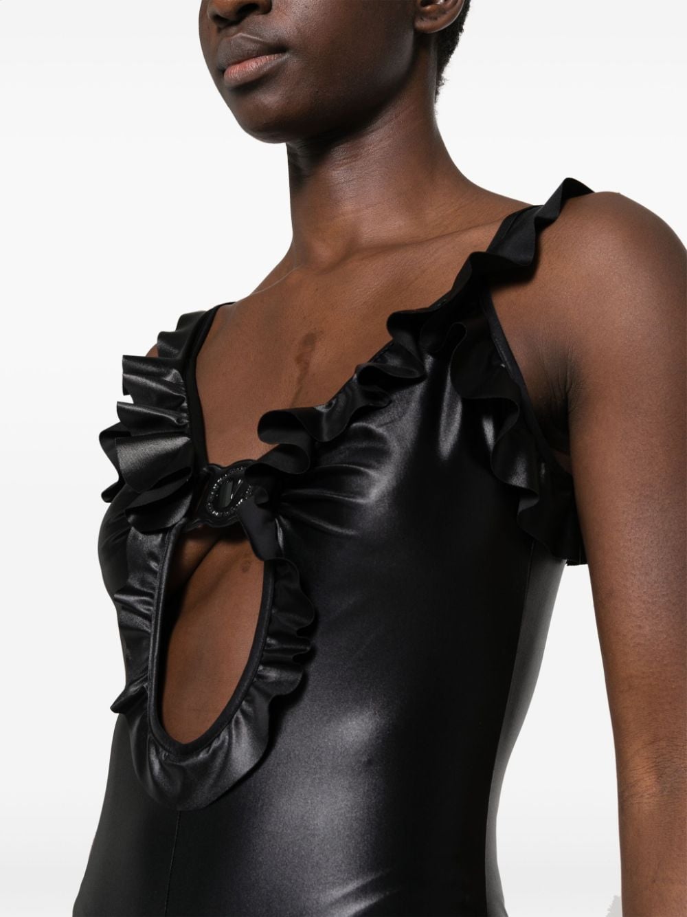 Versace Jeans Couture Jumpsuit met uitgesneden details Zwart