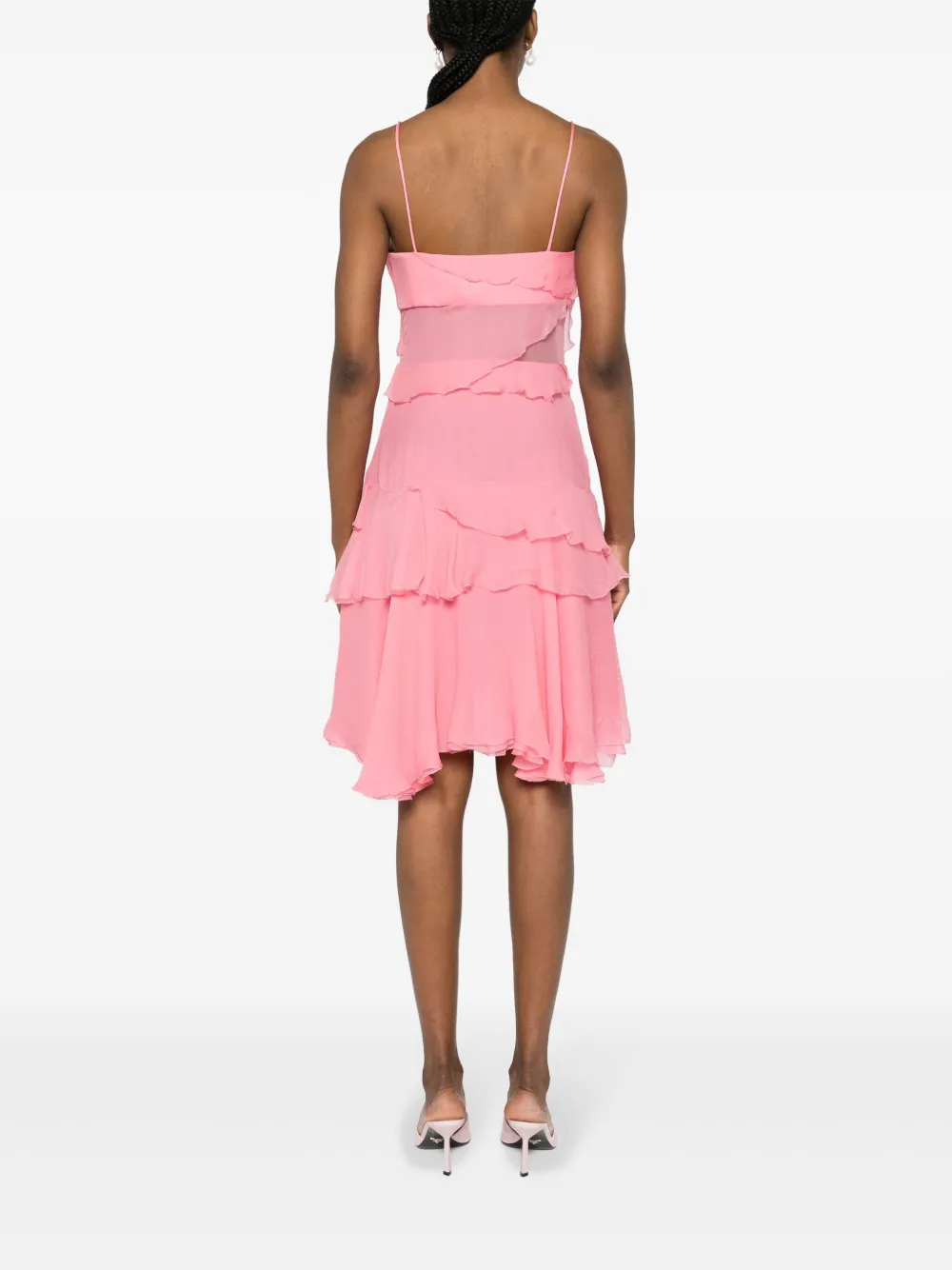 Ermanno Scervino Jurk met ruches detail Roze