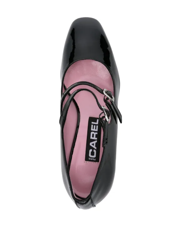 Carel Paris Alice 60mm Patent Leather Pumps | Black
